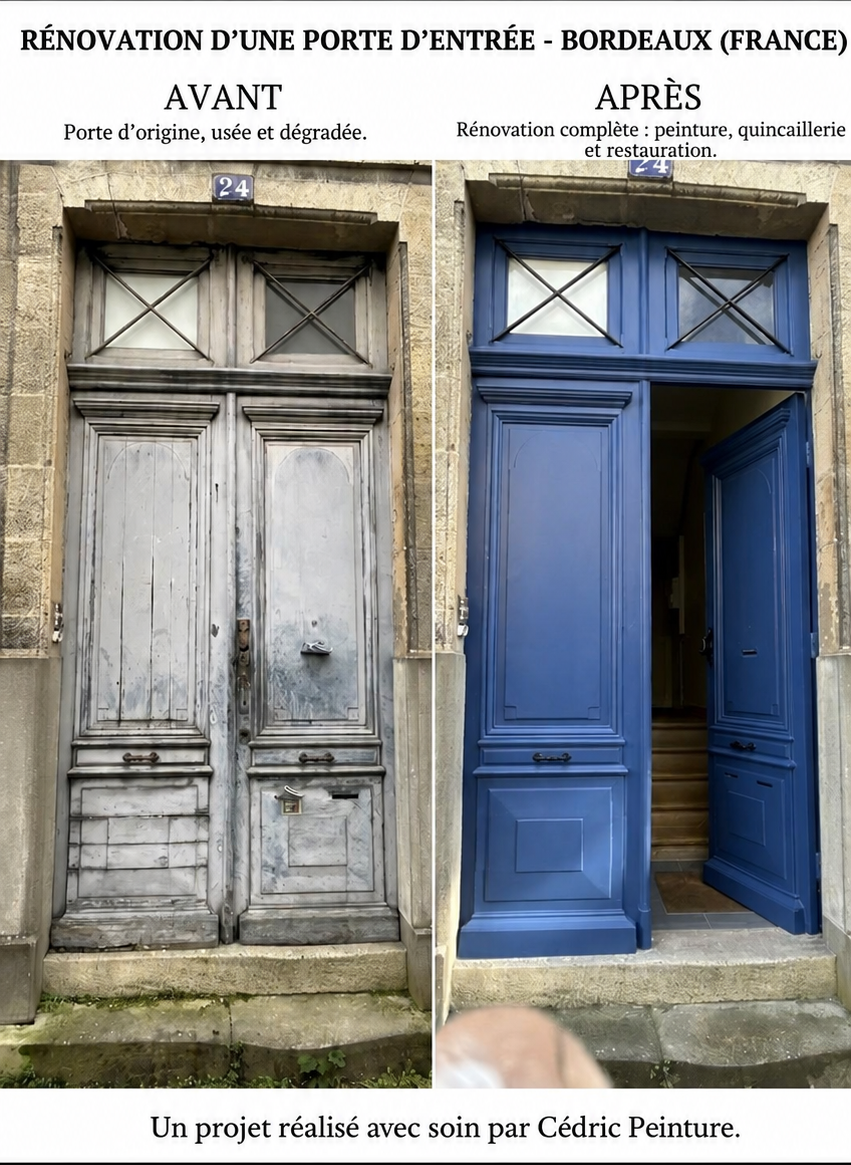 Rénovation complète d’une porte d’entrée